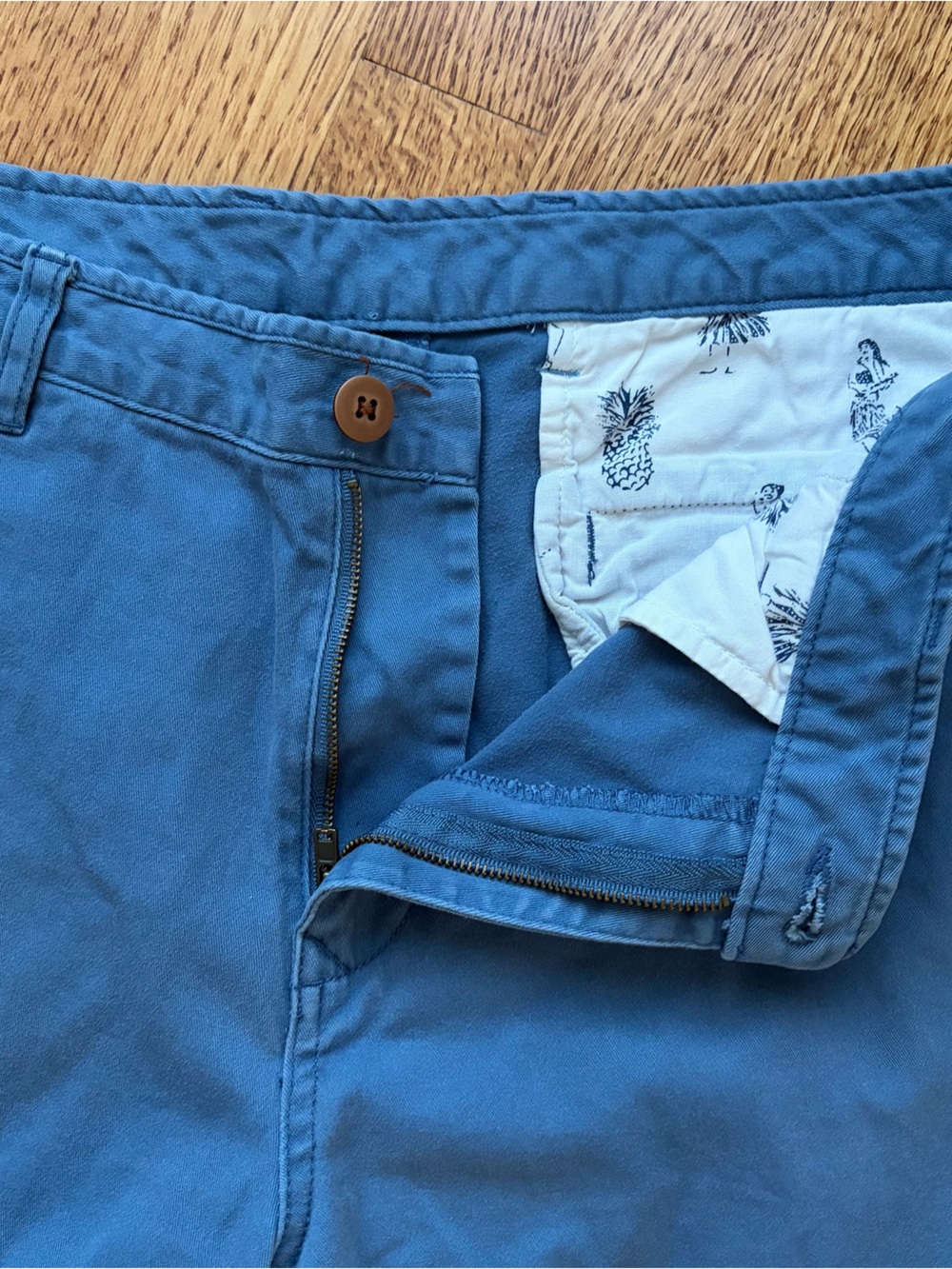 Tommy Bahama Boracay Chino Shorts Men’s 34 Blue Cotton Spandex Stretch Twill - Picture 3 of 11